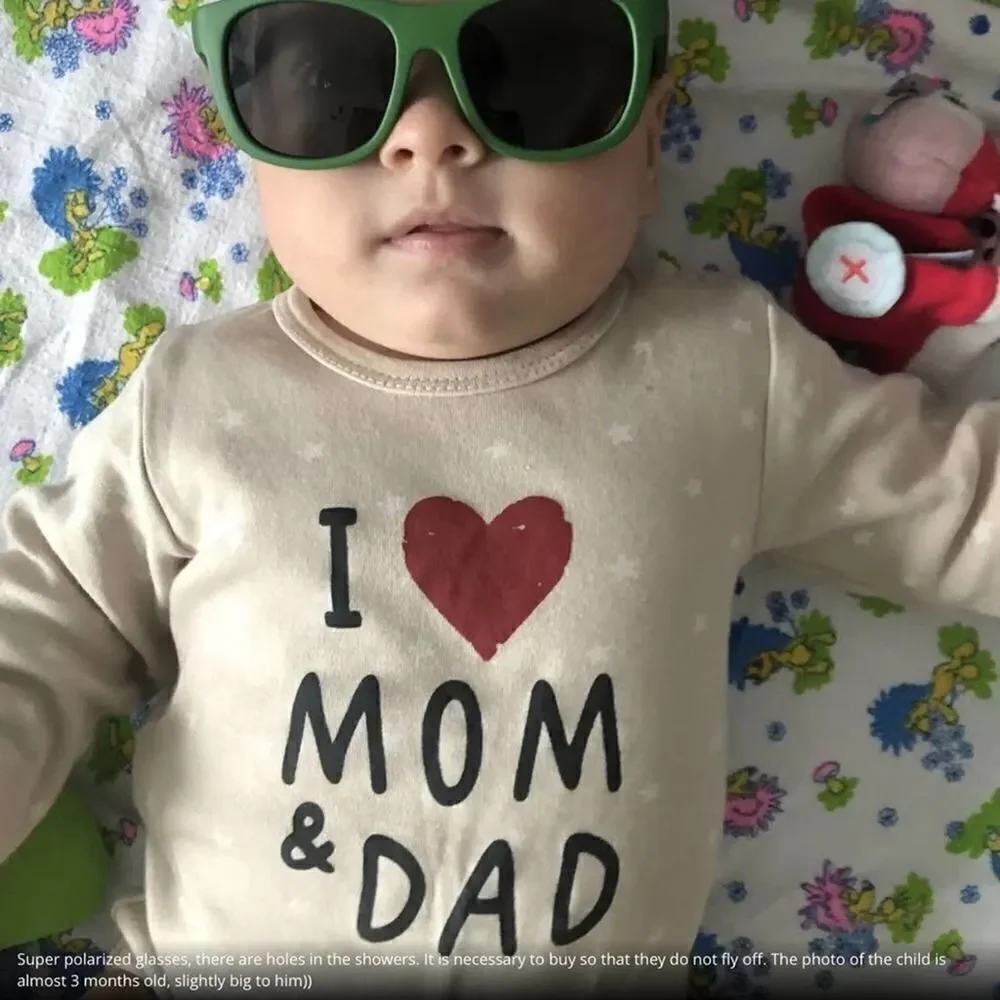 New baby, toddler sunglasses, strap 0-2 years UV400